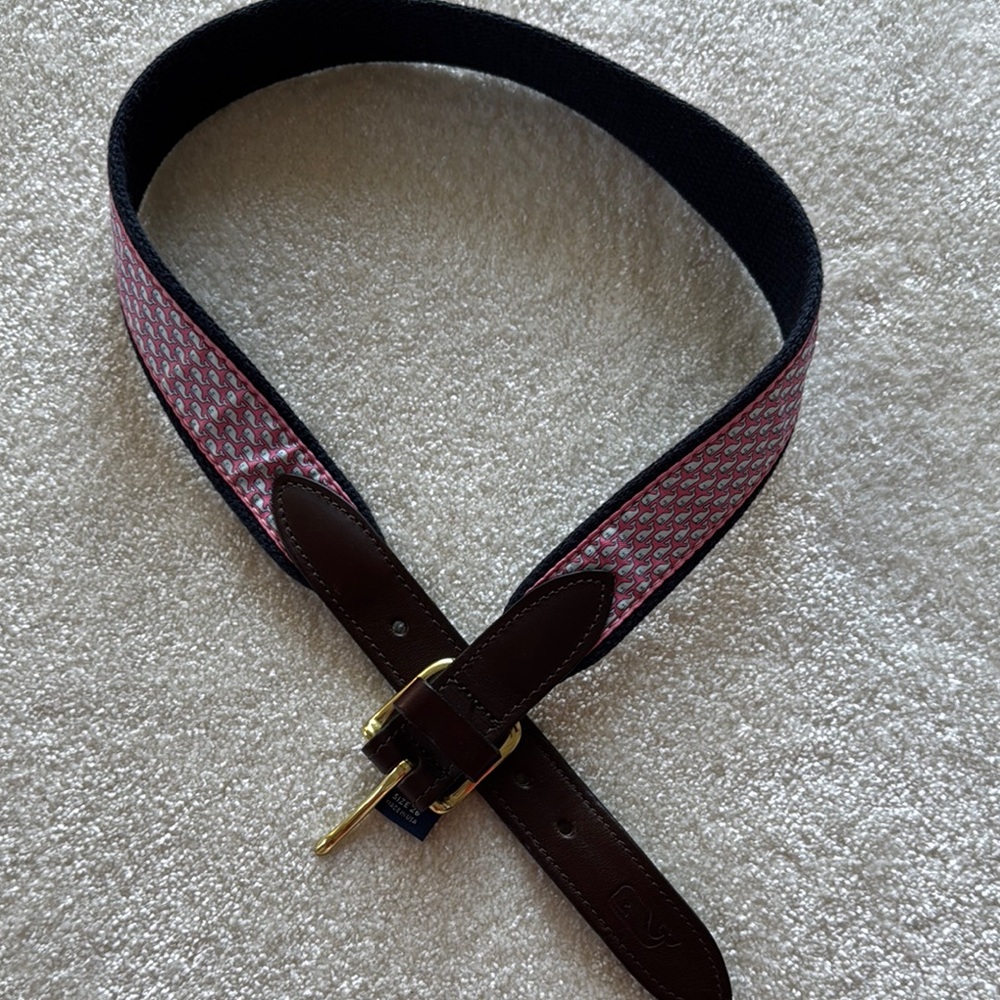 Brown and Red Belt Bag with Stylish Design and Durable Material